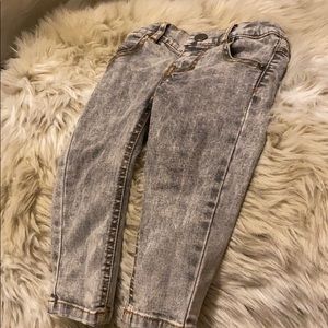 Grey Acid Wash Super Soft Skinny Jeans